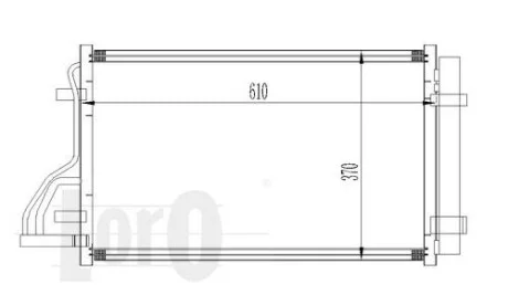 Радіатор кондиціонера HYUNDAI i30 1.6 07-11 DEPO 019-016-0009
