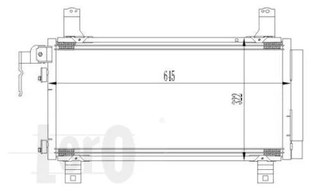 Радіатор кондиціонера MZ 6(02-)1.8 i 16V(+) DEPO 030-016-0007