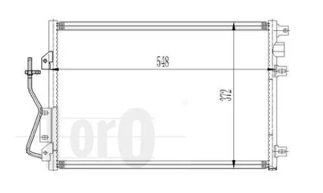 Радиатор кондиционера Kangoo 1.2/1.4/1.5/1.6 i/DCI 97- DEPO 042-016-0011