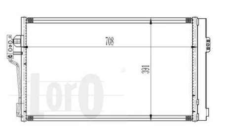 Радіатор кондиціонера Vito/Viano W639 2.0-3.7 03- DEPO 054-016-0006