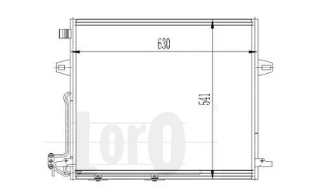 Конденсатор кондиціонера GL/ML-CLASS W 164 06- DEPO 054-016-0008