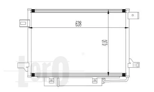 Радиатор кондиционера W169/W245 04-12 DEPO 054-016-0017 (фото 1)