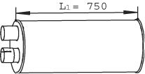 Глушитель, выпускная система Dinex 28448