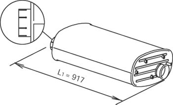 Глушитель, выпускная система Dinex 64378