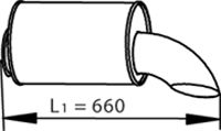 Глушитель, выпускная система Dinex 81722