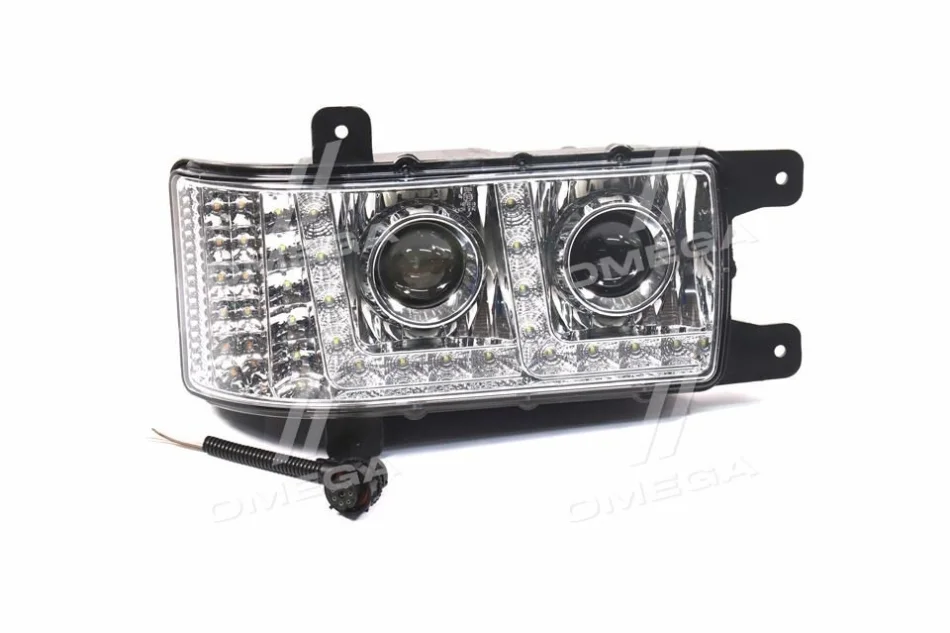 Фара блок КАМАЗ-6520, 6511, 4308 LED з ДХВ права н/зр <ДК> Dk-Дорожная Карта 31.3775 LED (фото 1)