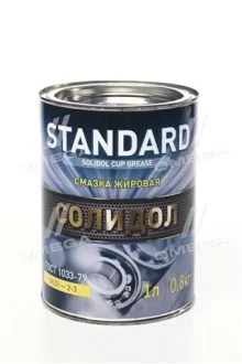 Смазочное масло Солидол Standard (Банка жесть 1л /0,8кг) <ДК> (24шт ящ) Dk-Дорожная Карта 41071028317