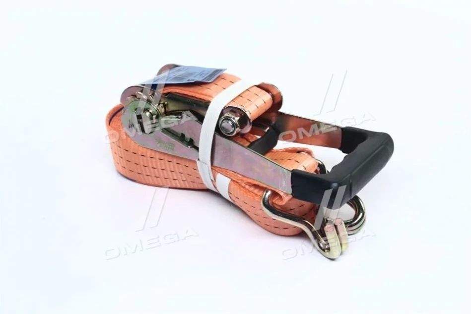 Стяжка вантажу, 3t. 50mm.x6m.(0.5+5.5) прогум. ручка <ДК> Dk-Дорожная Карта DK-3902 (фото 1)