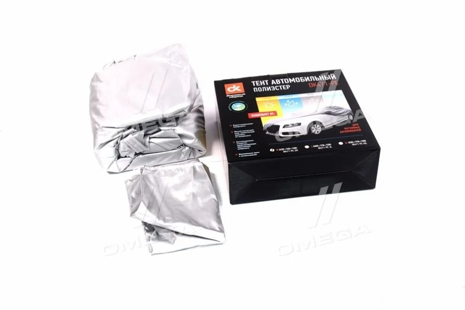 Тент авто седан Polyester M 432*165*120 см <ДК> Dk-Дорожная Карта DK471-PE-2M (фото 1)