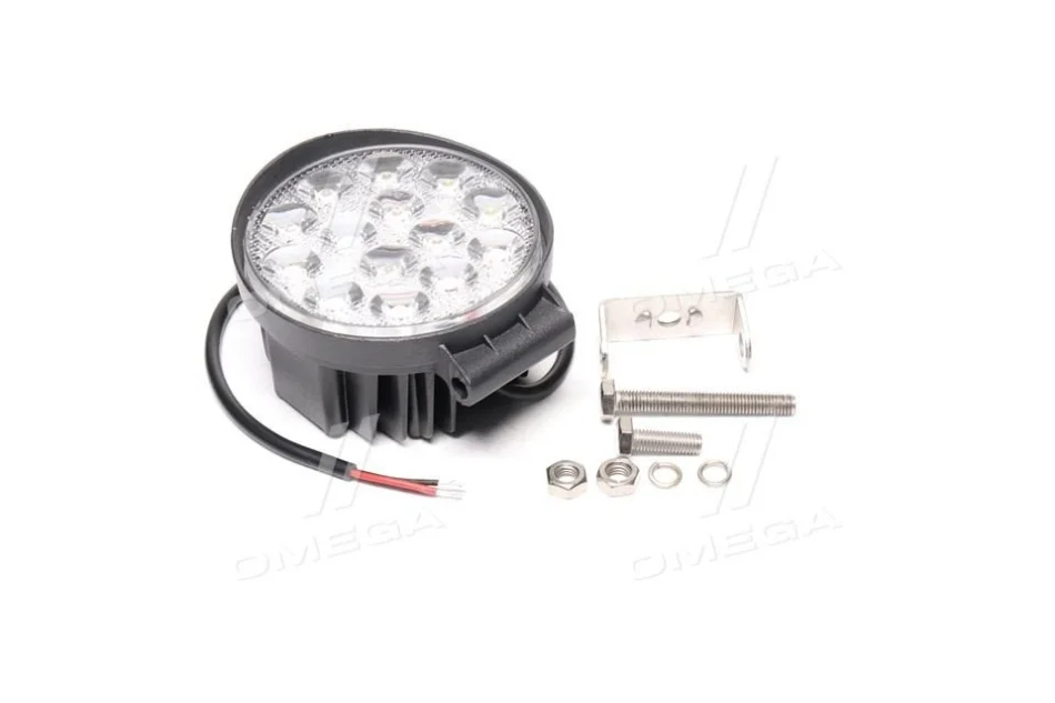 Фара LED кругла 42W, 14 ламп, 116 * 137,5мм, широкий промінь <ДК> Dk-Дорожная Карта DK B2-42W-B FL (фото 1)