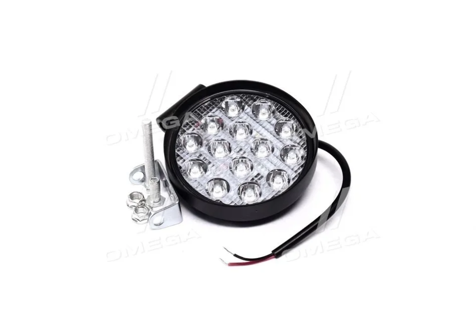 Фара LED кругла 42W, 14 ламп, 116 * 137,5мм СТАНДАРТ <ДК> Dk-Дорожная Карта DK B2-42W-STD (фото 1)