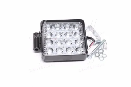 Фара LED прямокутна 48W, 16 ламп, 110 * 128мм СТАНДАРТ <ДК> Dk-Дорожная Карта DK B2-48W-STD