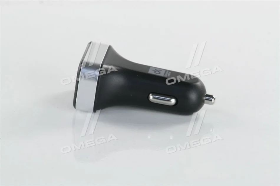 Автомобильное зарядное устройство 2USB (12/24V - 5V 2,4A), LED Display, черное <ДК> Dk-Дорожная Карта DK-CT04B (фото 1)