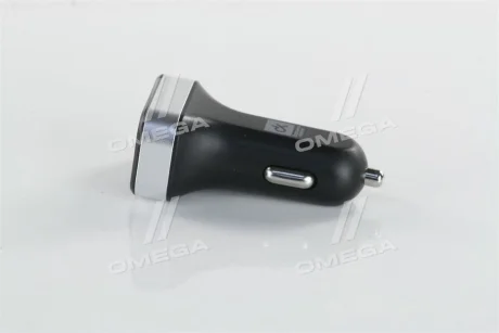 Автомобильное зарядное устройство 2USB (12/24V - 5V 2,4A), LED Display, черное <ДК> Dk-Дорожная Карта DK-CT04B