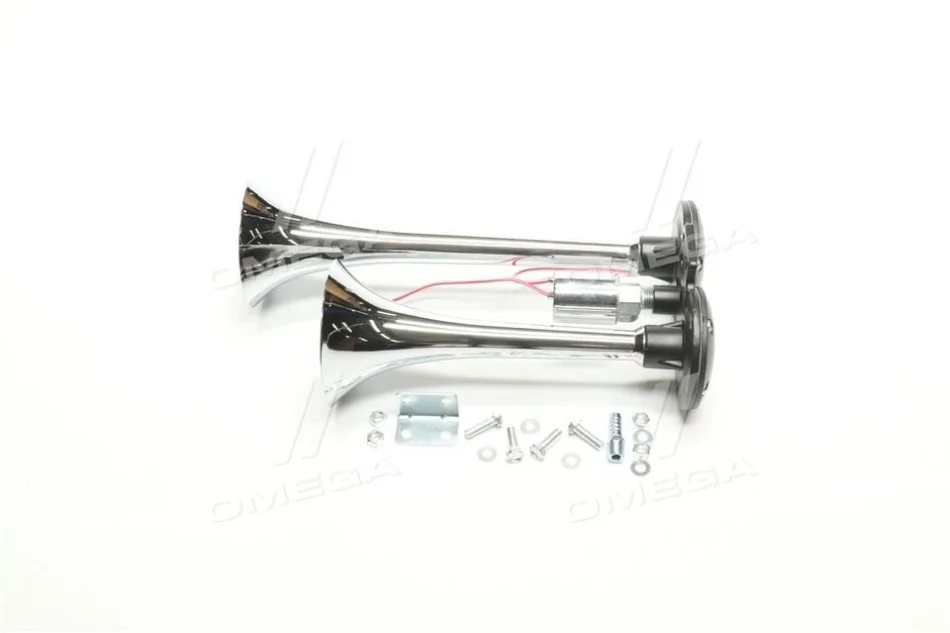 Сигнал дудка 2шт хром 230/295мм 24V <ДК> Dk-Дорожная Карта SL-1008C (фото 1)