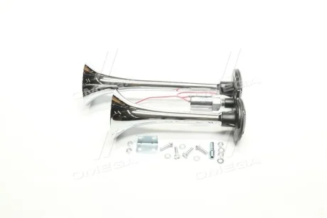 Сигнал дудка 2шт хром 230/295мм 24 <ДК> Dk-Дорожная Карта SL-1008C