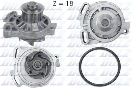 Насос системы охлаждения 2.4TD 10V VW Transporter T4 90-03 DOLZ A176