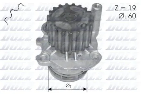 Водяной насос AUDI A2 (8Z0) / SEAT AROSA (6H) / SK DOLZ A196