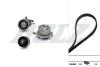 ALFA ROMEO К-кт ГРМ (помпа + ремень + ролик) 147 (937_) 1.6 16V T.SPARK ECO 01-10, 156 Sportwagon (932_) 1.6 00-06 DOLZ KD086 (фото 1)
