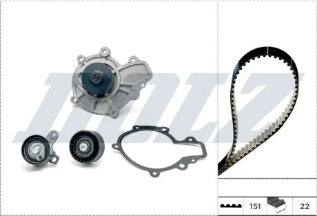 OPEL К-т ГРМ (помпа + ремень + 2 ролика) ANTARA A 2.0 CDTI 07-11, CHEVROLET LACETTI 2.0 D 07- DOLZ KD170