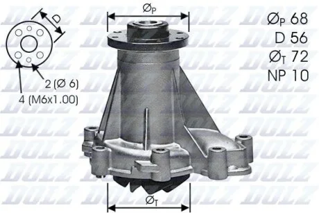 Помпа Dolz MB/PUCH (STEYR) E250/G300 "2,5-3,4 "85-00 DOLZ M276