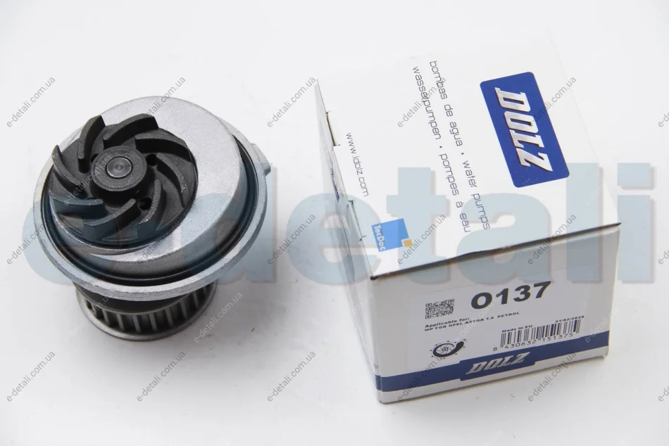Помпа Dolz OPEL/VAUXHALL Vectra/Carlton "1,4-2,0 "84-03 DOLZ O137 (фото 1)