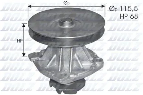 FIAT помпа води Regata,Ritmo,Uno 83- DOLZ S-135