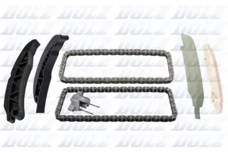 Комплект ланцюгів ГРМ та ПНВТ BMW M47/M57 (вир-во) DOLZ SKCB119