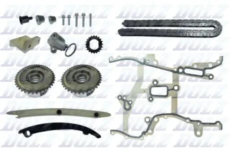 Комплект ланцюга ГРМ з ваносними шестернями OPEL A14XEL/B14XER/A14XER/A14NET/B14NET (вир-во) DOLZ SKCO004V