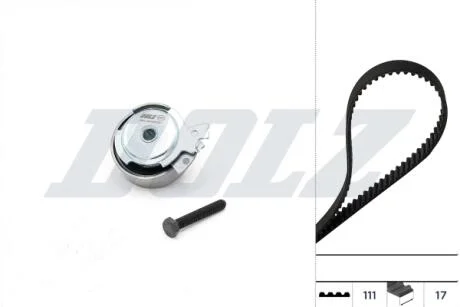 К-кт. ГРМ (ремень+ролик+крепление) OPEL 1,2-2,2: Astra F, Vectra, Corsa, Combo DAEWOO DOLZ SKD021