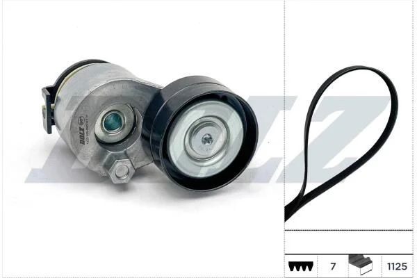 RENAULT ремінь ГРМ + натягувач DUSTER 2.0 12-, RENAULT GRAND SCENIC II 1.9 dCi 05-09, MEGANE II / III DOLZ SKD207A (фото 1)