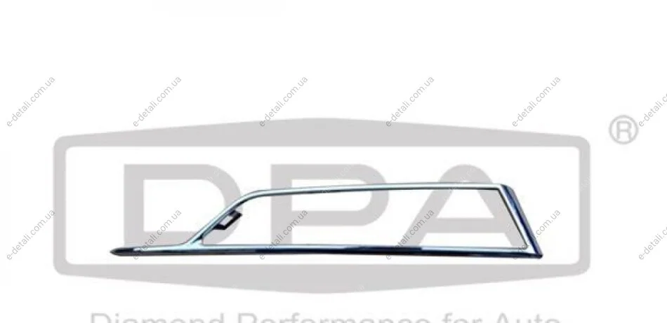 Накладка грати бампера ліва хром Skoda Octavia (20-) DPA 88531826702 (фото 1)
