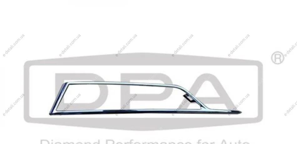 Накладка решітки бампера права хром Skoda Octavia (20-) DPA 88531826802 (фото 1)