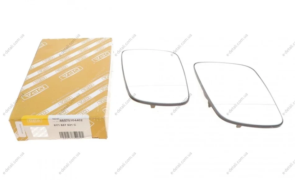 Скло дзеркала Skoda Octavia/'Fabia 96-10 (L) DPA 88570104402 (фото 1)