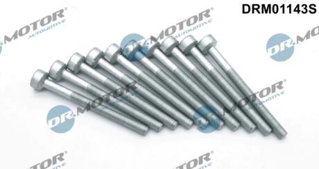 Комплект болтів з головкою системи TORX з чорного металу DR.MOTOR DRM01143S
