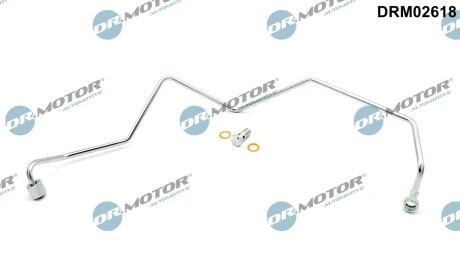 Трубка турбокомпрессора ДВЗ (чорний метал) DR.MOTOR DRM02618