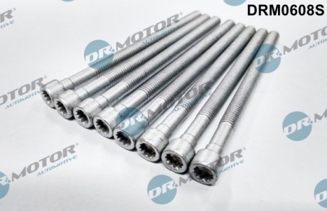 Комплект болтов с головкой системы TORX из черного металла DR.MOTOR DRM0608S (фото 1)