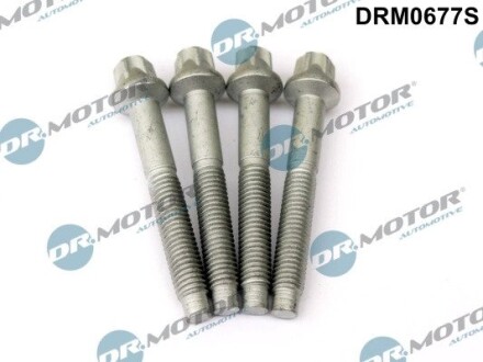 Комплект болтів з головкою системи TORX з чорного металу DR.MOTOR DRM0677S