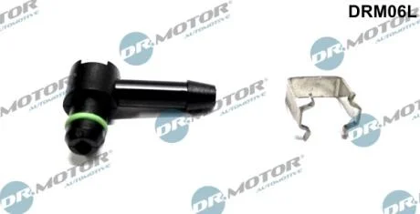 Штуцер шланга обратки Г-подiбний DR.MOTOR DRM06L