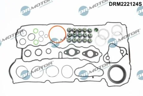 Комплект прокладок з різних матеріалів DR.MOTOR DRM222124S