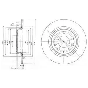 - Гальмівний диск Drive+ DP1010.11.0165
