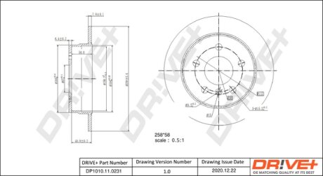 Drive+ - Гальмівний диск Drive+ DP1010.11.0231