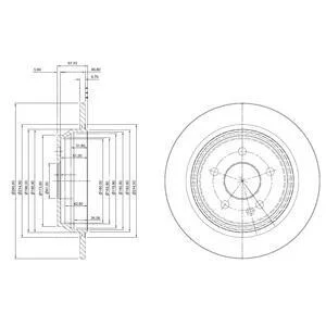 - Гальмівний диск Drive+ DP1010.11.0270