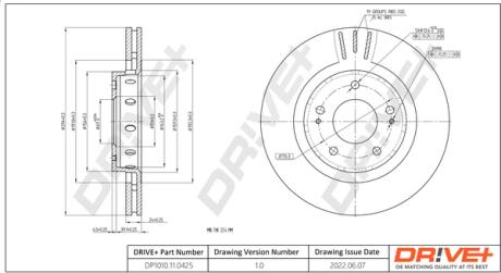 Drive+ - Гальмівний диск Drive+ DP1010.11.0425