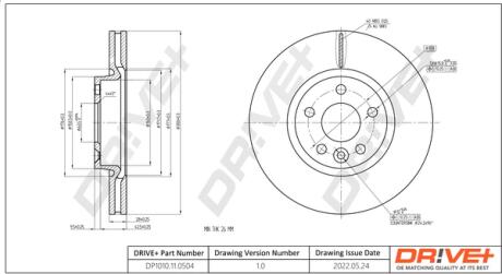 Drive+ - Гальмівний диск Drive+ DP1010.11.0504