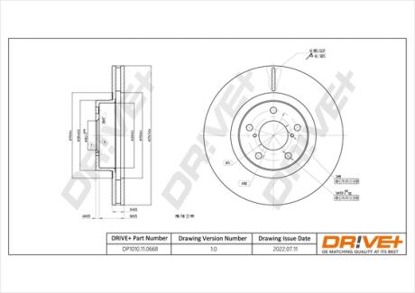 Drive+ - Гальмівний диск Drive+ DP1010.11.0668