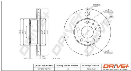 Drive+ - Гальмівний диск Drive+ DP1010.11.0792