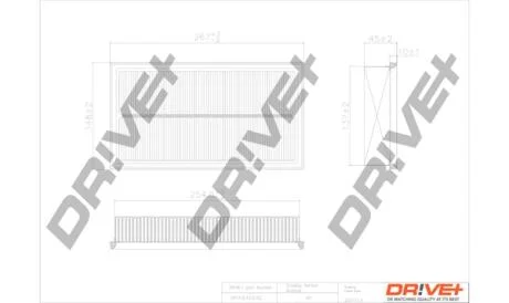 - Фільтр повітря (аналог WA6535) Drive+ DP1110.10.0152