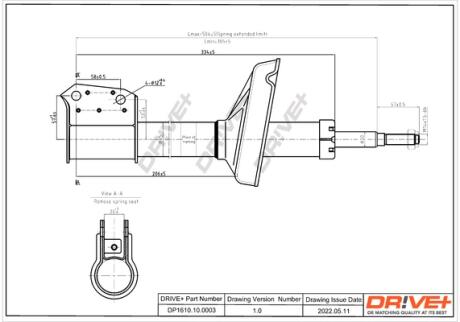Drive+ Амортизатор (передній) CLIO Drive+ DP1610.10.0003