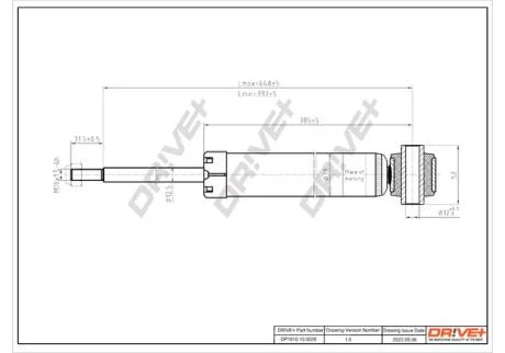 Chevrolet Aveo 11-/ Fiat Punto 05-/ Opel Corsa D 06-14 Drive+ DP1610.10.0026